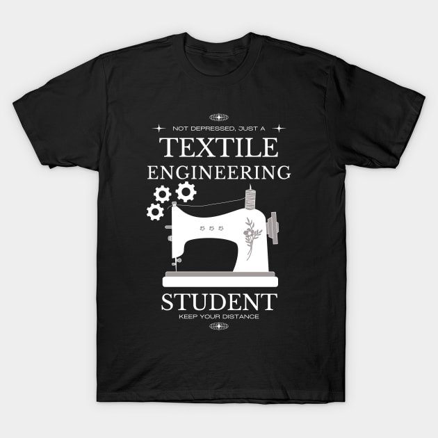 Textile Engineering - Black Version - Engineers T-Shirt by Millusti